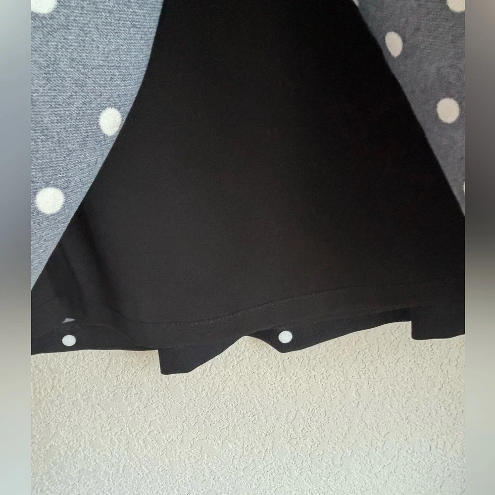 Tahari ASL Polka Dot Fit & Flare Pocketed Midi Skirt 18